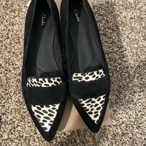 Clarks laina loafer in animal print